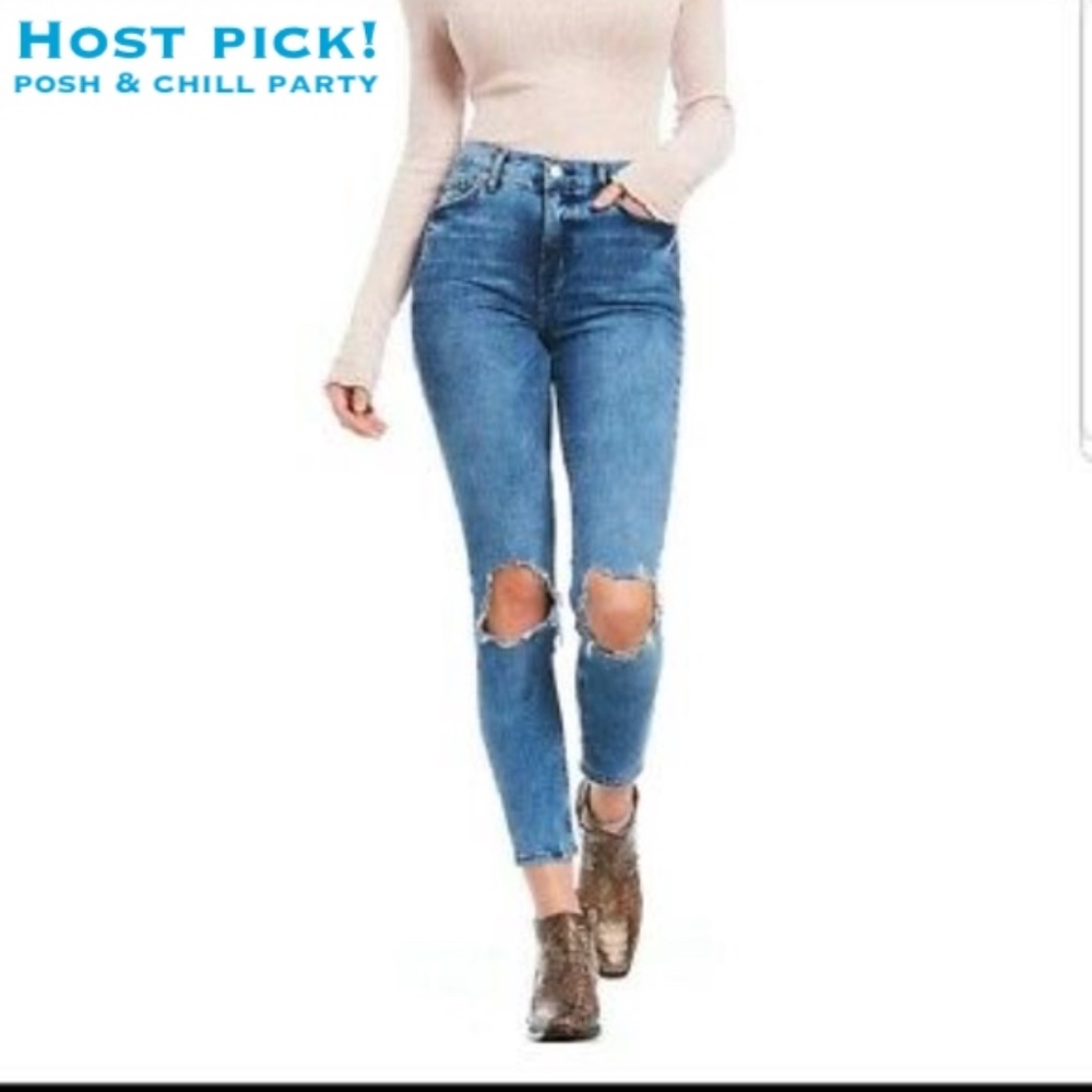 NWT Free People high rise skinny jeans. Sz 26 - Picture 1 of 6